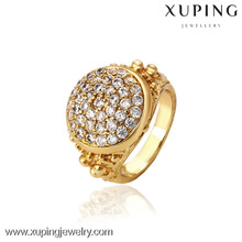 12741- Xuping Jewelry Fashion Elegant 18K Anillo chapado en oro para hombre